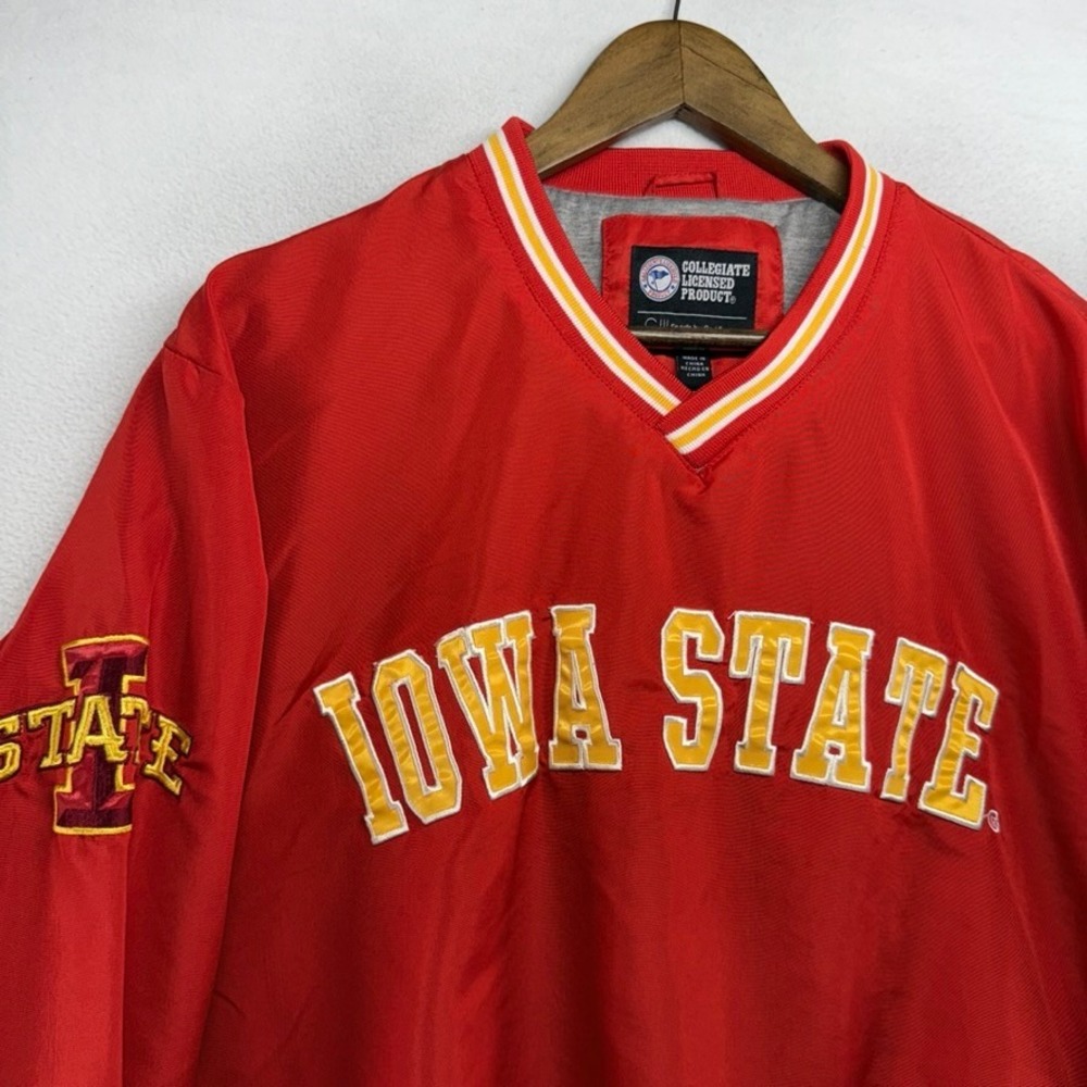 G-III Windbreaker Mens XL Red Iowa State Cyclones NCAA Pullover Jacket Polyester - Picture 3 of 10